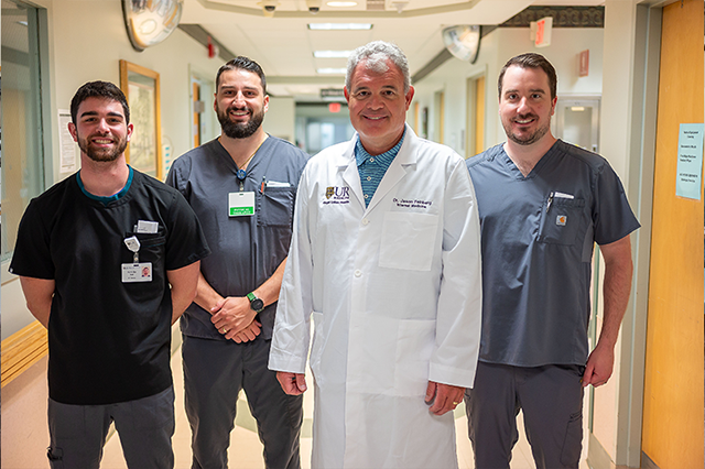 Swing Bed Doc and rehab team