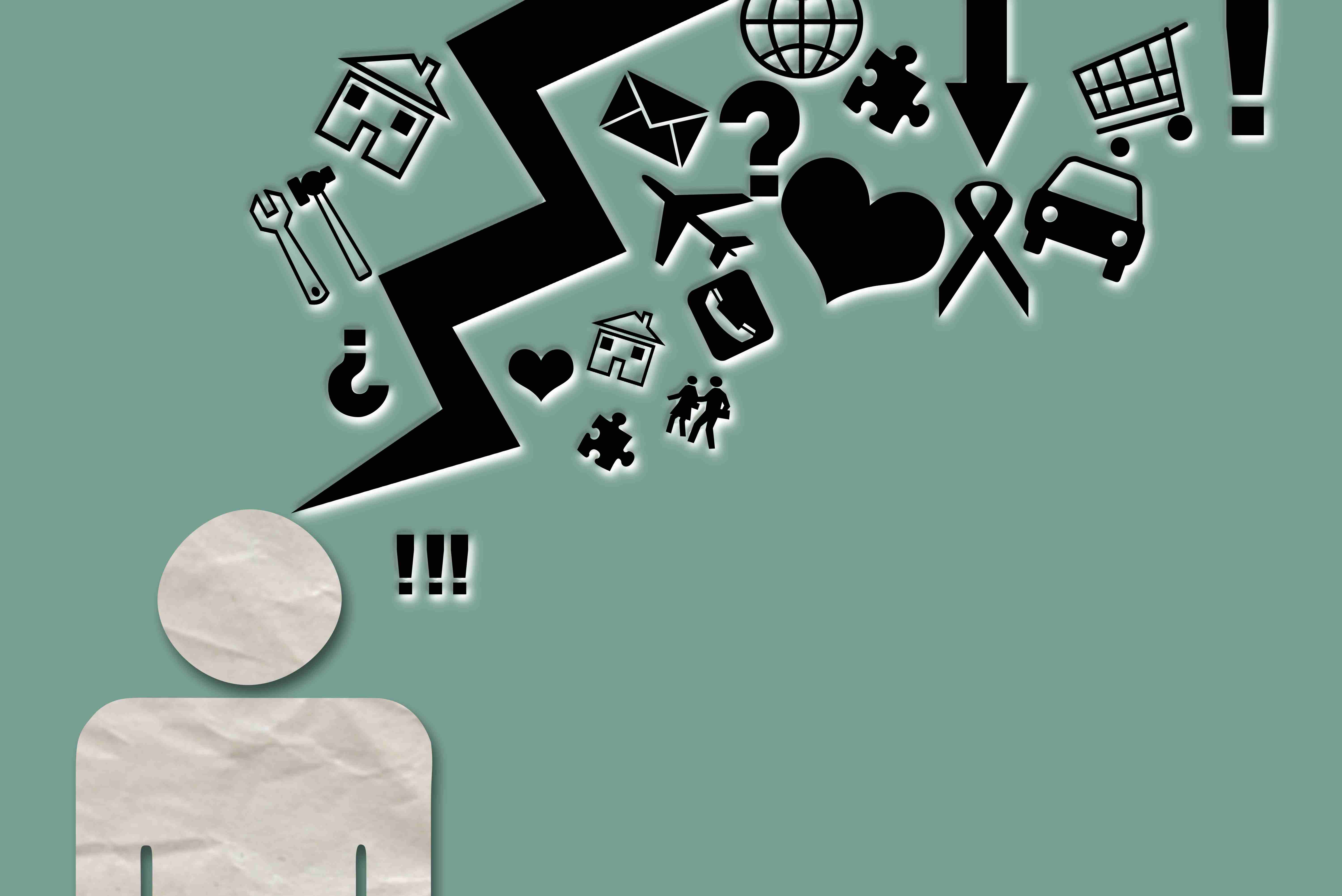 anxiety and stress cartoon