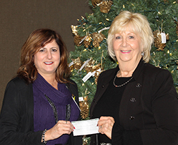 Lisa Ventura and Joyce Archer check