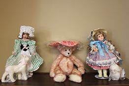 Dolls and Bear for drawing