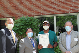 Joshua Coney gets award