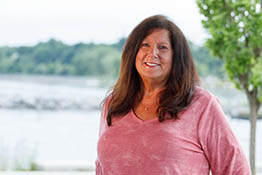 Photo of Francine Hagadorn and grandchildren