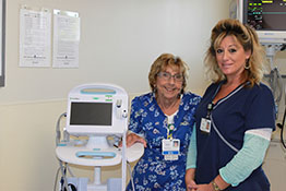 Soldiers & Sailors Emergency Department nurses Sylvia Cadwell, RN, left, and Lisa Howell, RN